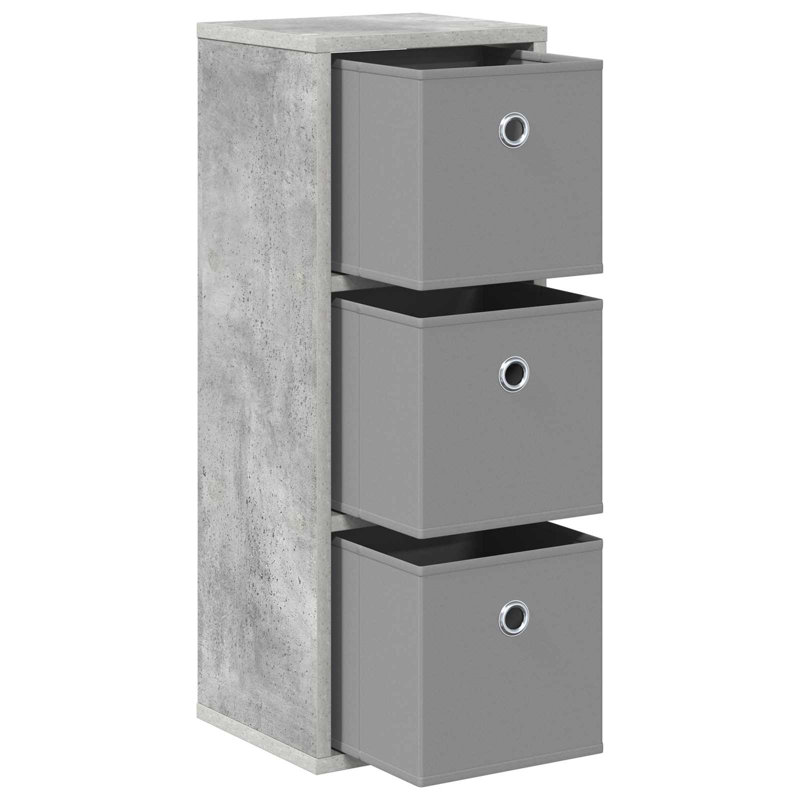 25.5cm Sideboard, Concrete Grey