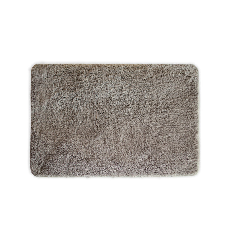 Tapis pour salle de bain Eiliyah, L 17 po x L 24 po, Moka