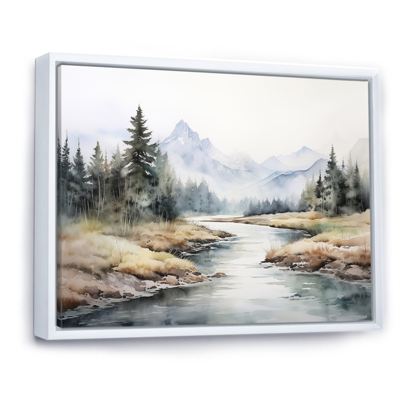 River River dans Minimal Canada II, Cadre flottant blanc, H 30 po x l 40 po