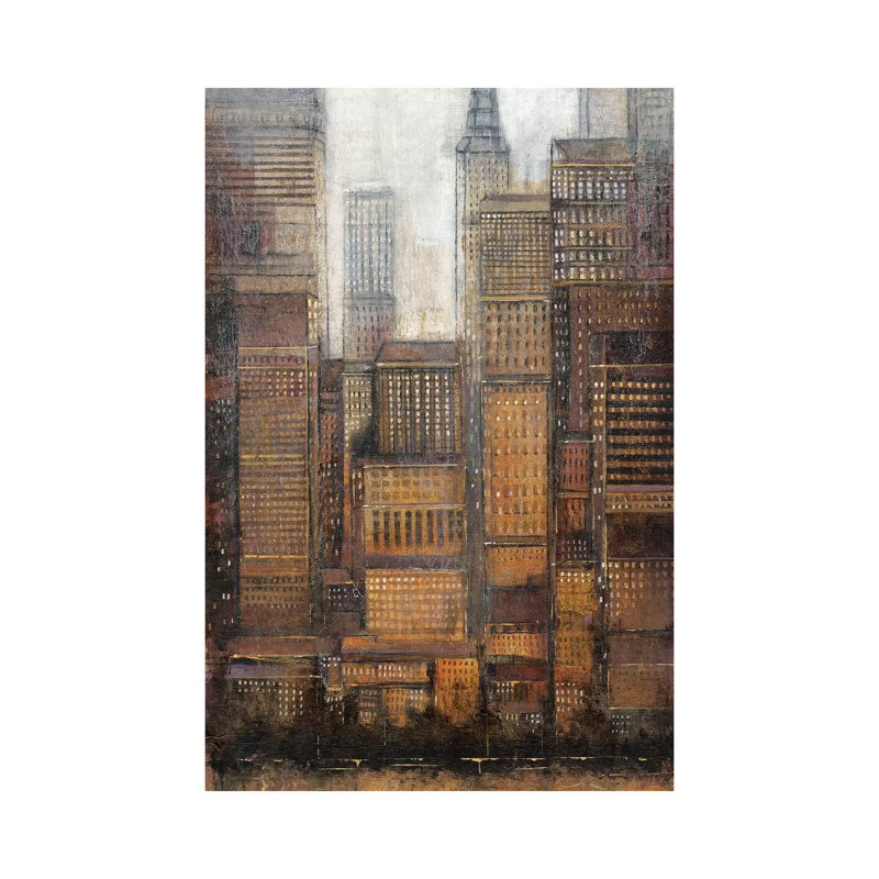 Uptown City I by Tim OToole - Gallery-Wrapped Canvas Giclée on Canvas, Canvas, 20.32 cm H x 30.48 cm W