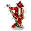 Figurine de Noël Kurt Adler Fabriche, père Noël pompier sur échelle, 11,5 po