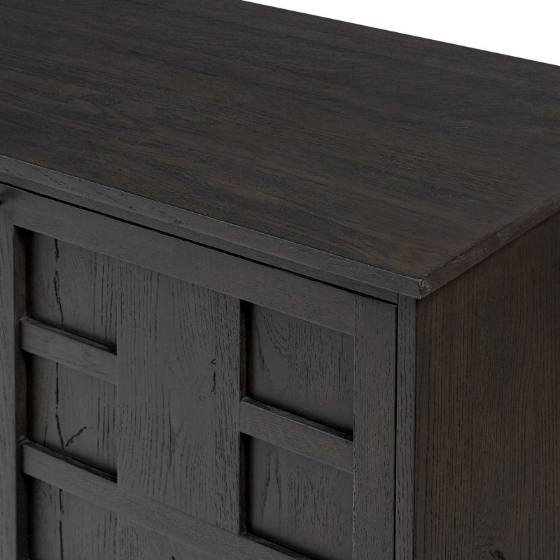 Alessio Sideboard-Smoked Black, Black