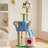 4 Tiers Cat Tree with Condons,Perch,Scratching Posts