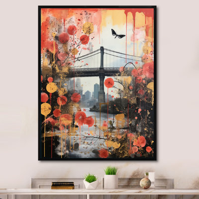 " Vintage New York Manhattan Bridge "