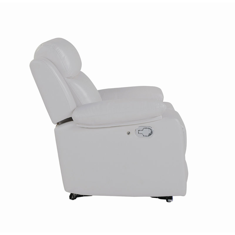 Fauteuil inclinable blanc avec lumière DEL Blanche