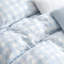 Housse de couette en vichy bleu-125505965