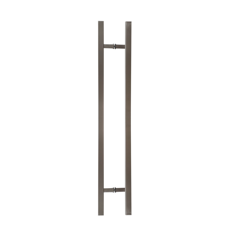 Élégante poignée de porte rectangulaire en forme de H pour la maison, Satin, H 2 po x l 6 po x P 60 po