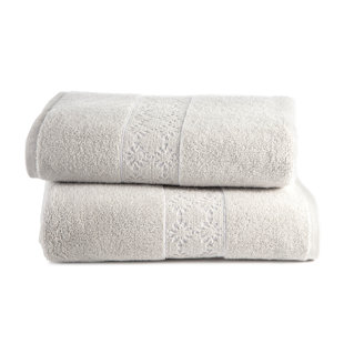 Clean Design Home Savoy Anti-Allergen 100% Cotton Bath Towel Set (Set of 2)