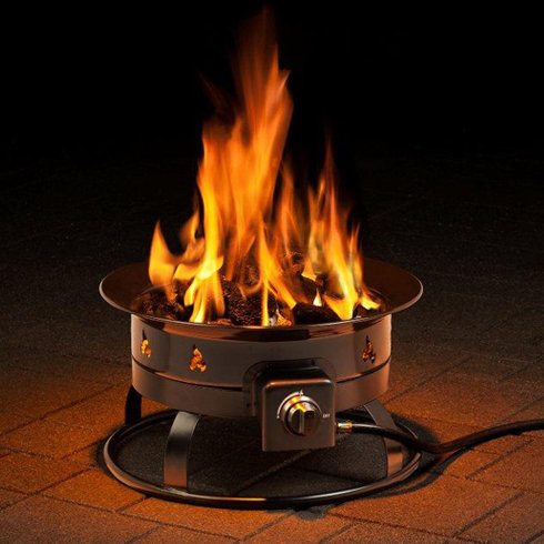 Round Steel Propane Fire Pit