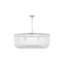 Chapman & Myers Pierce 6 Light Dining Room Pendant With Clear Shade-696515791-677178629