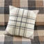 Courtepointe neutre / double 6 pièces, motif à chevrons, aspect chalet, coussins décoratifs, pièce lavable à la machine, style, traitement-117361669-117361672