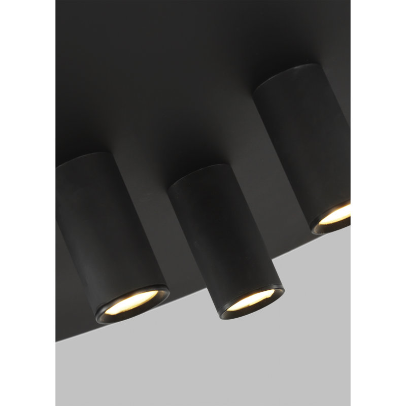 Ponte 1 - Light LED Flush Mount, Nightshade Black
