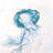 Jellyfish moving - 32"x32" art on canvas