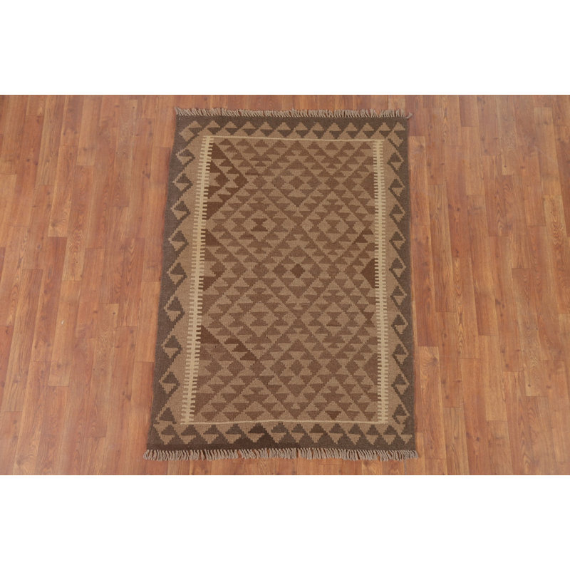 Tapis oriental en laine réversible kilim 3 x 5