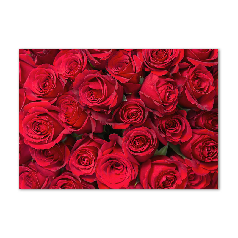 Red Roses - Wrapped Canvas Print