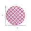 Tapis rond lavable à pois 8 po