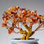 Genuine Carnelian Bonsai Tree In Round Ceramic Pot (9€ Tall)