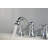 Vintage-Style Chrome Widespread Bathroom Faucet, 2-Handle Traditional Sink Faucet With Pop-Up Drain Included
