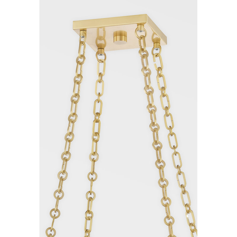 Catskill 8 Light Lantern, Aged Brass