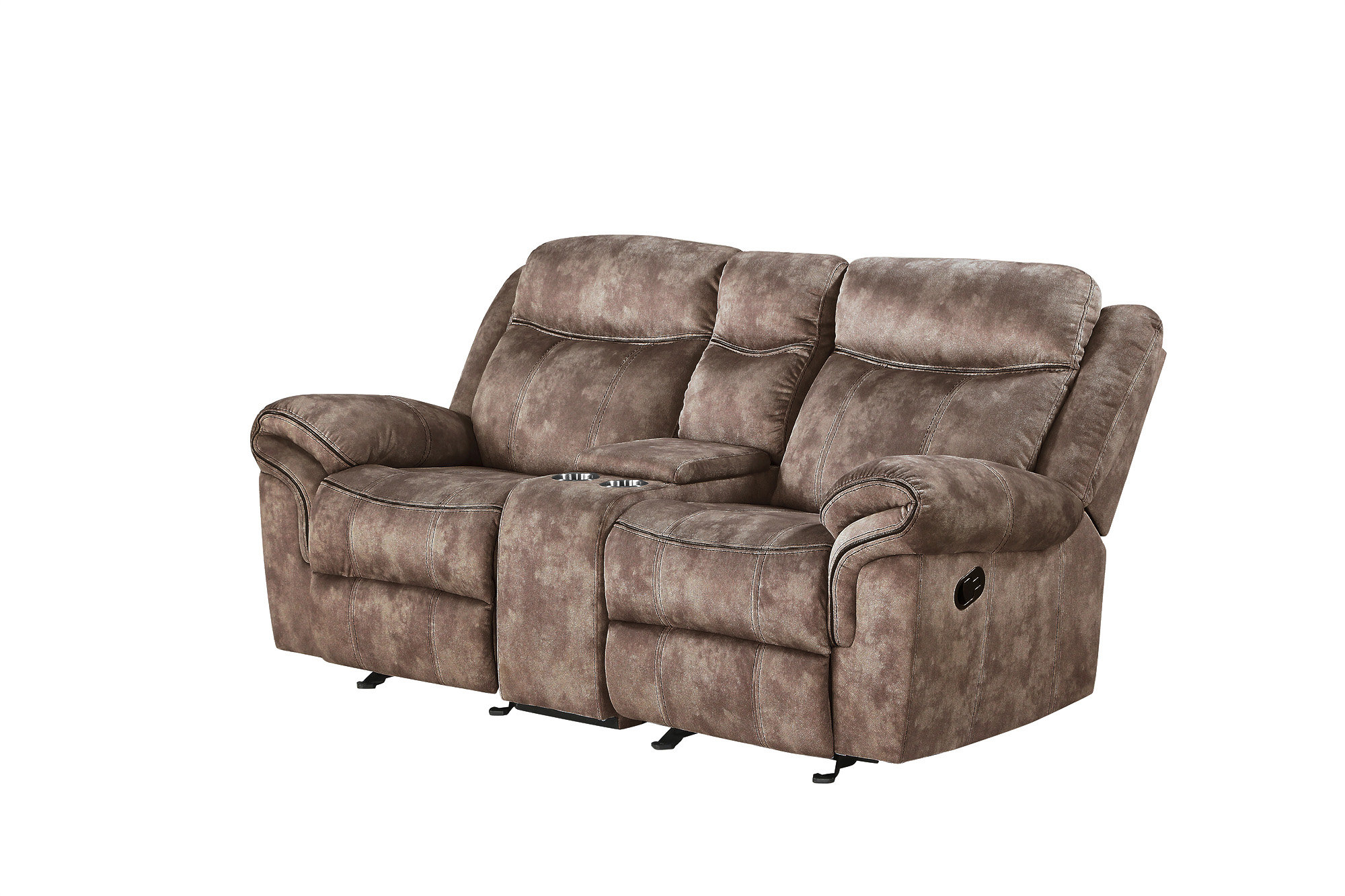 Red Barrel Studio Zubaida Loveseat W/Console (Glider & Motion ...