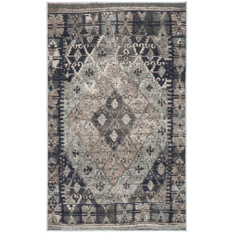 Tapis intérieur / extérieur Griffeth Performance Southwestern, Rectangle 3 pi x 5 pi