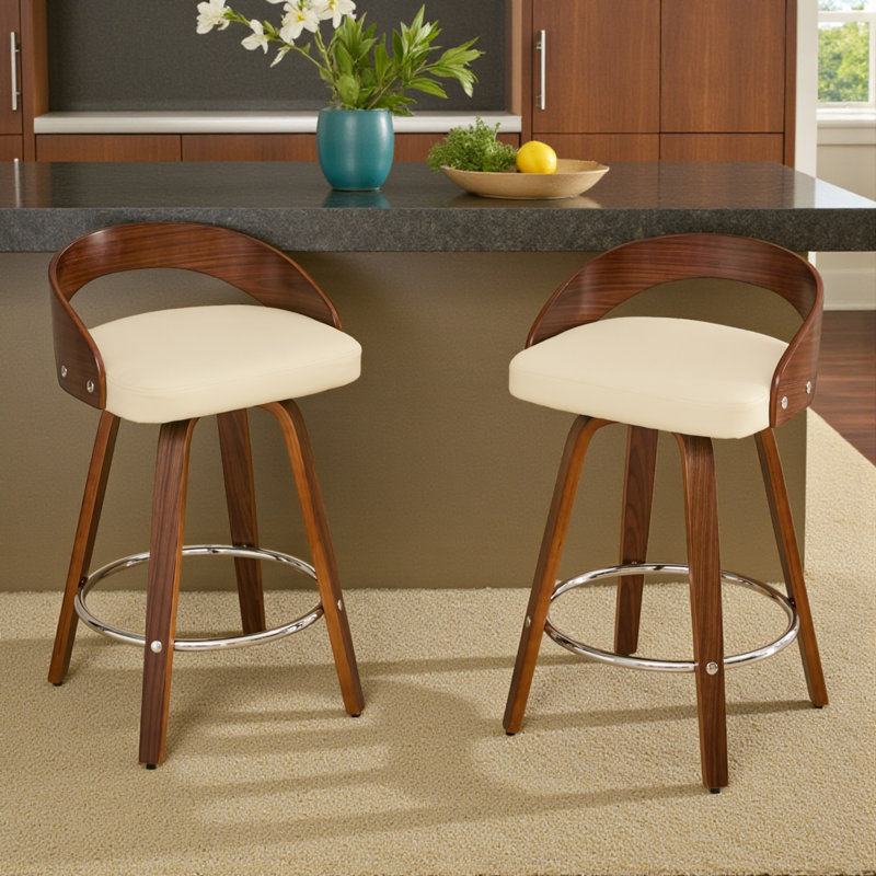 Tabouret de bar Hesson, Beige
