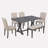 Shanequah 6-Piece Farmhouse Dining Table Set, Rectangular Trestle Table and 4 Upholstered Chairs & Bench for Dining Room,dining room set,dinning table set-895771838-895771839-895771832