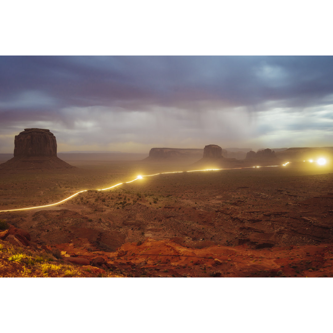 Monument Valley In Storm von FilippoBacci - Leinwandbild