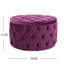 Velours fuchsia moderne avec accoudoirs luxueux