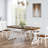 70.87" Modern Farmhouse Ironwood Dining Table (White)-694387056-694387071