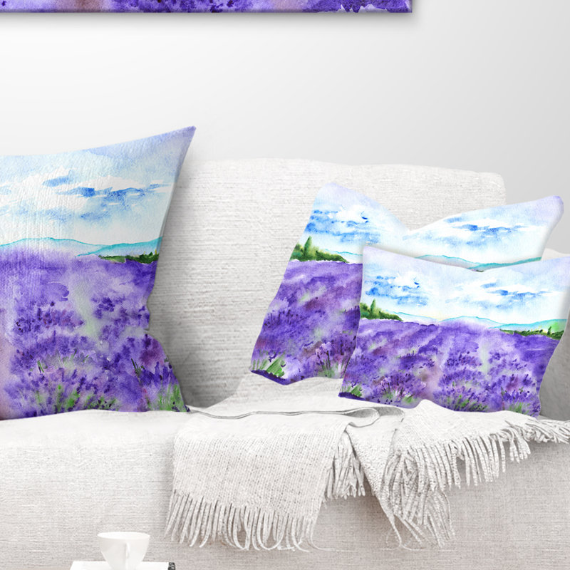Coussin lombaire lavande Fields Water