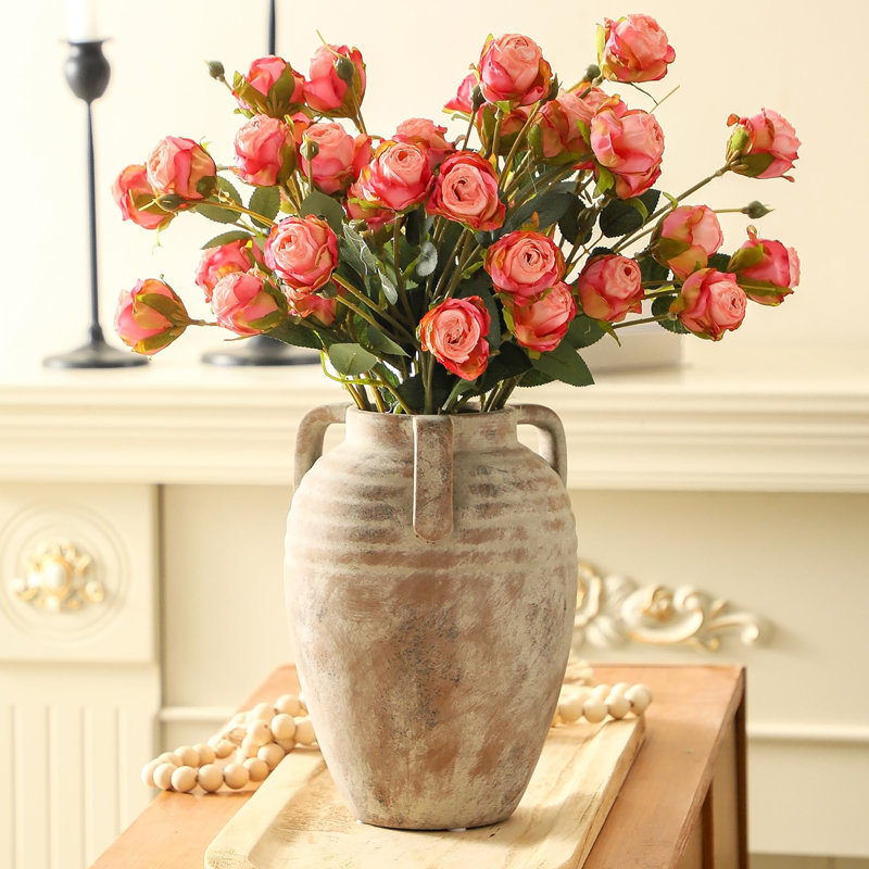 Vase en céramique avec poignée, Rétro