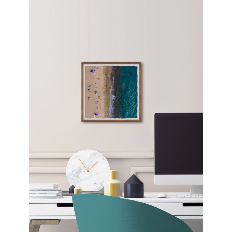 White Ocean Waves by Karolis Janulis - Single Picture Frame Painting, 51 cm H x 51 cm W x 3.81 cm D