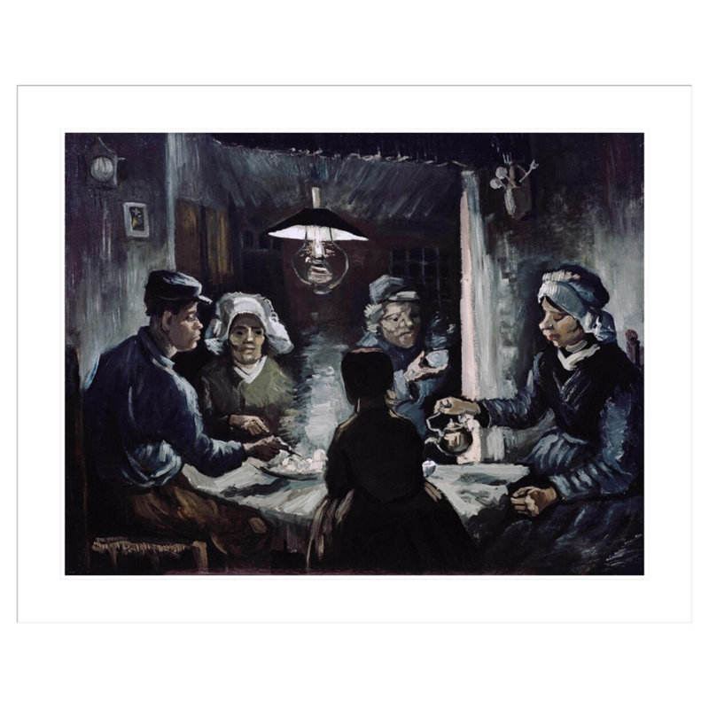 Étude pour les mangeurs de pommes de terre par Vincent Van Gogh, impression giclée encadrée, H 33,44 po x l 41,5 po