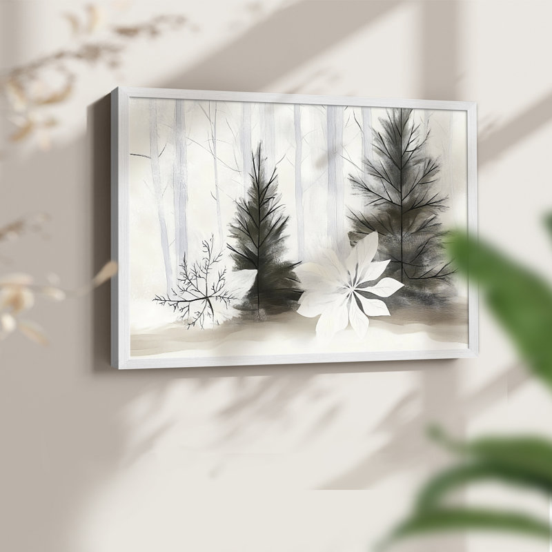 Chirstmas Art-DCLxxi - reproduction encadrée, H 16 po x l 20 po, Blanc