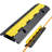 Cable Protector Ramp, 22,000 lbs/Axle Load Capacity, Rubber Material, 1 Pack, 1 Channel Heavy Duty Cord Cover, Black, 2.76 x 1.97 in Channel with Flip-Open Top Cover
