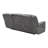 Upholstered Padded Arm Motion Sofa Grey