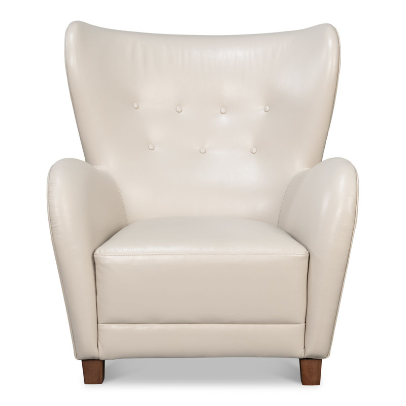 Lombard Club Chair, Crystal White