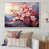 Toile naturelle avec cadre flottant