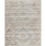 Kabul Hand Knotted Wool Area Rug in Ivory