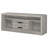 Bergeron Grey Driftwood 2-Drawer Engineered Wood TV Stand