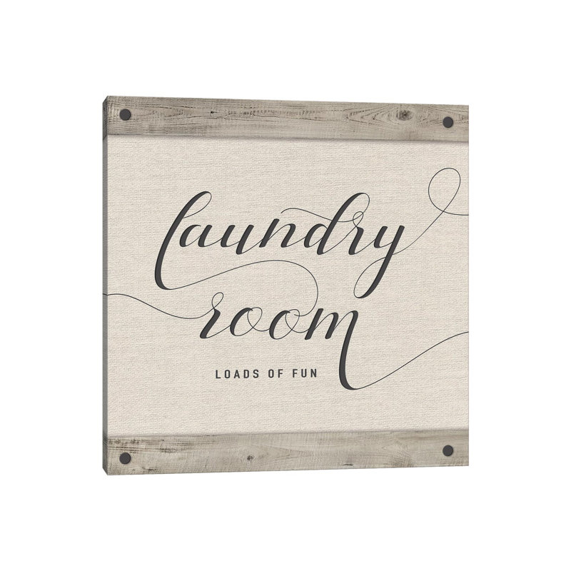 Laundry Room by Amanda Murray - Print on Canvas, 45.72 cm H x 45.72 cm W x 1.91 cm D, No Frame