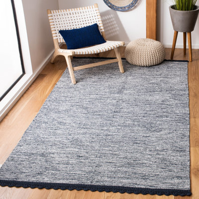 Mohnton Hand Woven Cotton Solid Color Rug