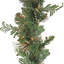 The Holiday Aisle® 9ft. North Conway Garland with Glittery Cones and LED Lights