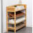 Bamboo Shoe Rack Storage Rack - Shelf Units For Entrances, Corridors, And Wardrobes-509935128