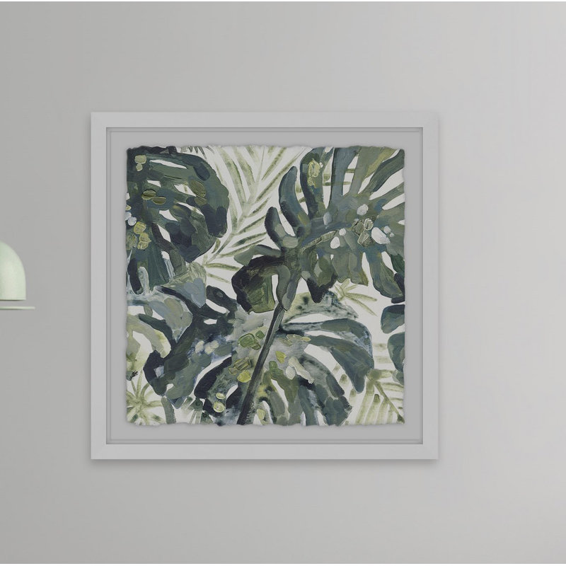 « aquarelle leaf », impression encadrée, H 24 po x l 24 po