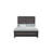 SOLUTO Gray AND BLACK QUEEN BED
