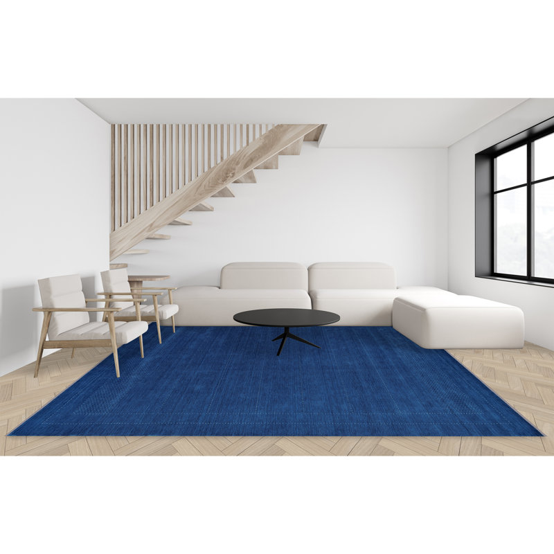 Area Rug in Blue, Rectangle 2' x 4'