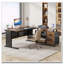 Bureau de direction en L avec tiroir classeur et tablettes-900318075