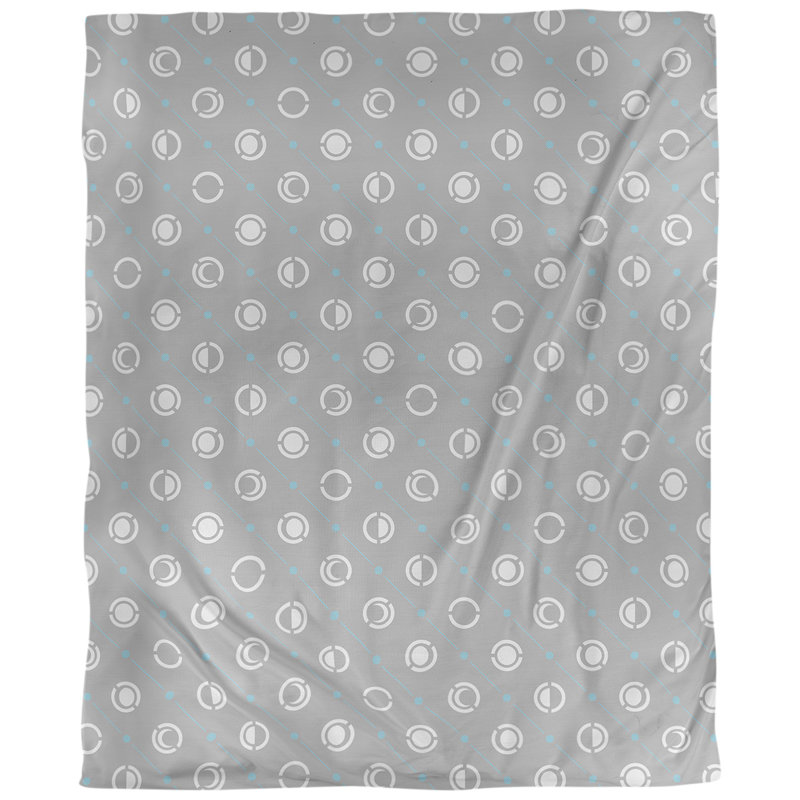 Tissu à phases accent moon, Sergé de coton, L 58 po x l 36 po, Bleu sarcelle